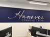 logo wall sign bank sign BLUE ACRYLIC WITH POLISHED ALUMINUM  LOGO forest hills queens new york city garden city inc village of mineola town of north hempstead