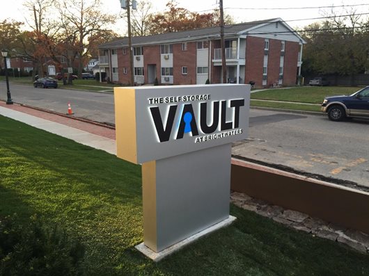 vault stencil cut monument pylon brightwaters